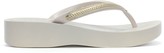 Thumbnail for your product : Ipanema Mesh White Wedge Flip Flops