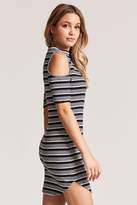 Thumbnail for your product : Forever 21 Striped Open-Shoulder Dress
