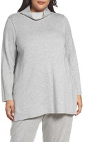 Thumbnail for your product : Eileen Fisher Reversible Funnel Neck Tunic Sweater