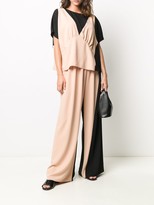 Thumbnail for your product : MM6 MAISON MARGIELA Two-Tone Palazzo Trousers