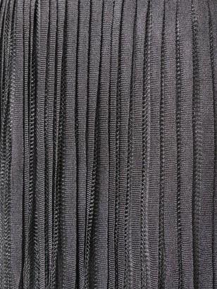 Alberta Ferretti Plisse Laminated Knit Skirt