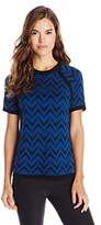 Thumbnail for your product : Anne Klein Women's Short-Sleeve Jacquard Sweater