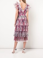 Thumbnail for your product : Marchesa Notte Frilled Pleated Dress