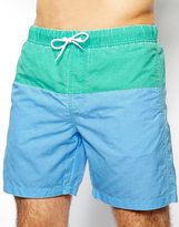 Thumbnail for your product : ASOS Swim Shorts In Mid Length With Acid Wash