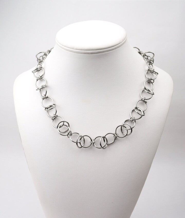 Etsy Airy Orbital - Stainless Steel Chainmaille Necklace
