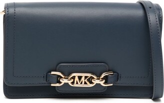 MICHAEL KORS Medium Logo Leather Convertible Crossbody Bag – Bluefly