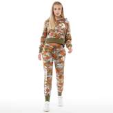 Thumbnail for your product : Converse Womens Star Chevron Rose Camo Cropped Fleece Hoodie Teak