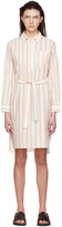 Thumbnail for your product : A.P.C. Pink & White Plaja Midi Dress