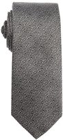 Thumbnail for your product : Prada black and white dot printed silk tie