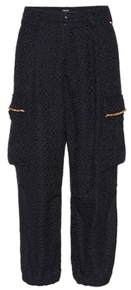 Undercover Cotton-blend wide-leg trousers