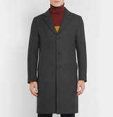 Thumbnail for your product : Officine Generale Slim-fit Wool Overcoat - Dark gray