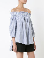 Thumbnail for your product : Caroline Constas striped off-shoulder blouse