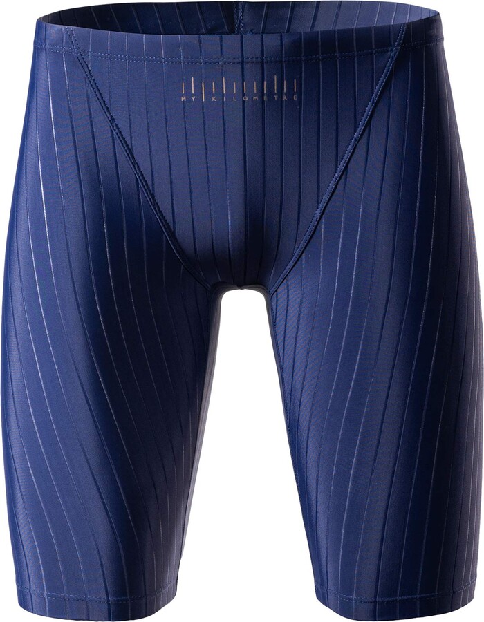 MY KILOMETRE Men's Jammers Swimsuit Fixed Swimming Jammer Long Swimming