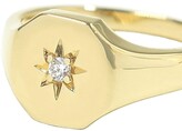 Thumbnail for your product : BONDEYE JEWELRY 14kt yellow gold Josie diamond signet ring