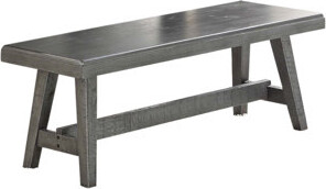 Red Barrel Studio Sturdy Wood Dining Bench with Tapered Legs, Perfect for Formal or Casual Dining and Elevated Kitchen Areas.