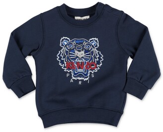 Kenzo Kids Tiger Embroidered Crewneck Sweatshirt