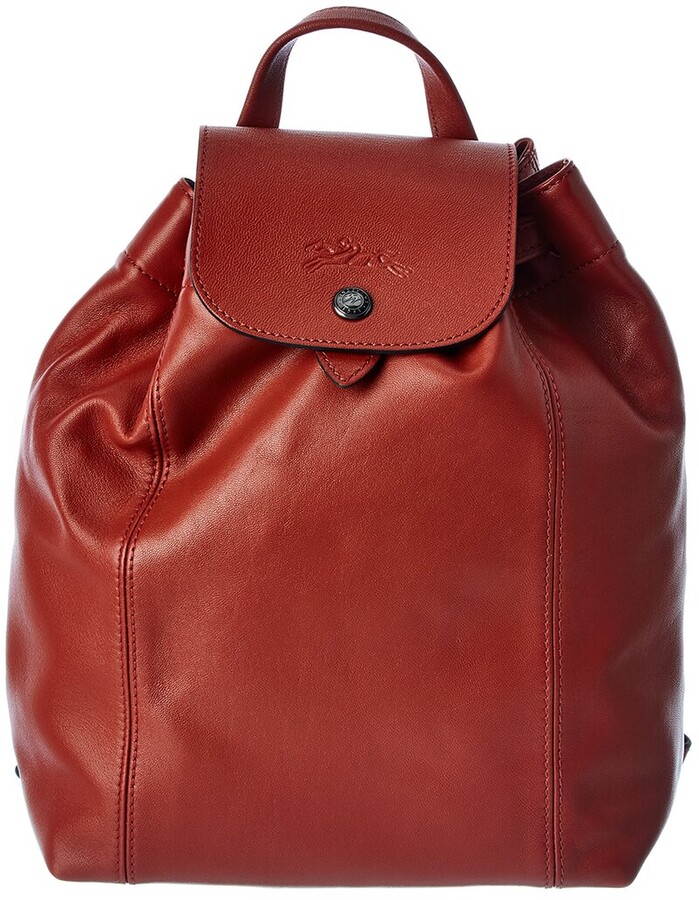longchamp cuir red lacquer