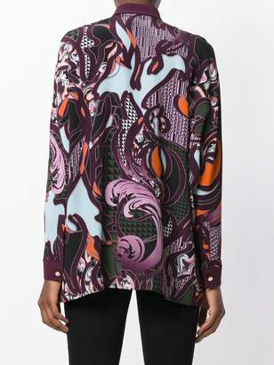 Versace Baroccoflage print shirt