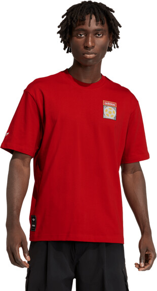 adidas Men's Archive Country Flag T-Shirt 2XLarge Better Scarlet