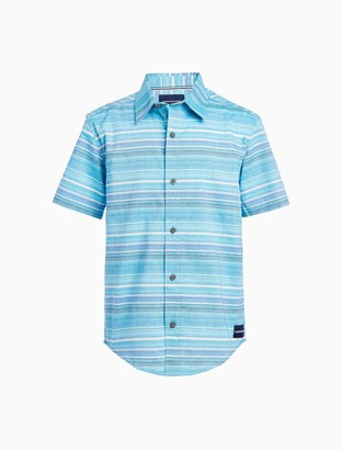 baby boy short sleeve white button down