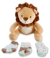 Thumbnail for your product : Baby Aspen Size 0-6M 4-Piece Ryan the Lion Plush Toy and Sock Set
