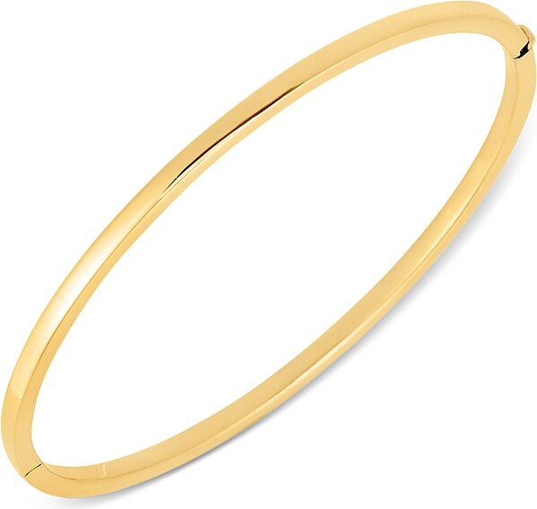Roberto Coin 18K Yellow Gold Oval Hinge Bangle