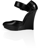 Thumbnail for your product : McQ Leather Biker Contour Wedges in Black