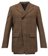 Thumbnail for your product : Wooyoungmi Oversized Double-breasted Wool-blend Blazer - Orange Multi