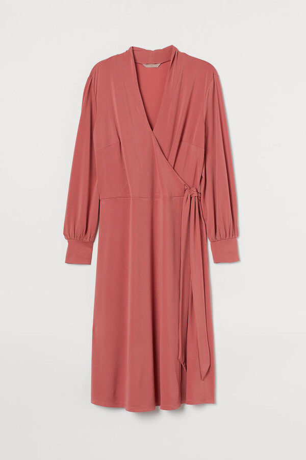 calf length wrap dress