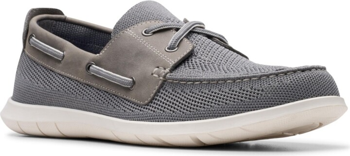Clarks Men's Flexway Tie Casual Slip On Boat Shoe
