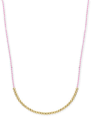 ABS by Allen Schwartz Gold-Tone Beaded Long Necklace