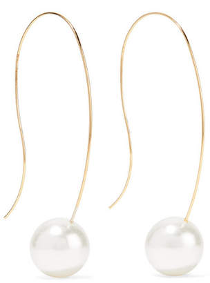 Kenneth Jay Lane Gold-plated Faux Pearl Earrings