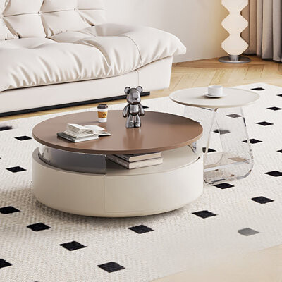 Orxva Galaxy Small apartment round coffee table combination