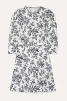 Thumbnail for your product : Jason Wu Belted Floral-print Cotton-poplin Dress