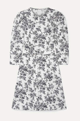 Jason Wu Belted Floral-print Cotton-poplin Dress