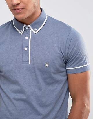 French Connection Short Sleeve Piping Polo Shirt