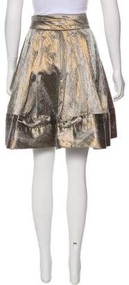Diane von Furstenberg Tressa Metallic Skirt