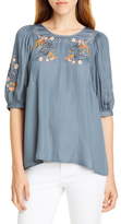 Thumbnail for your product : Dolan Nicole Embroidered Woven Top