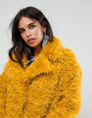 Glamorous Coat In Snuggle Faux Fur