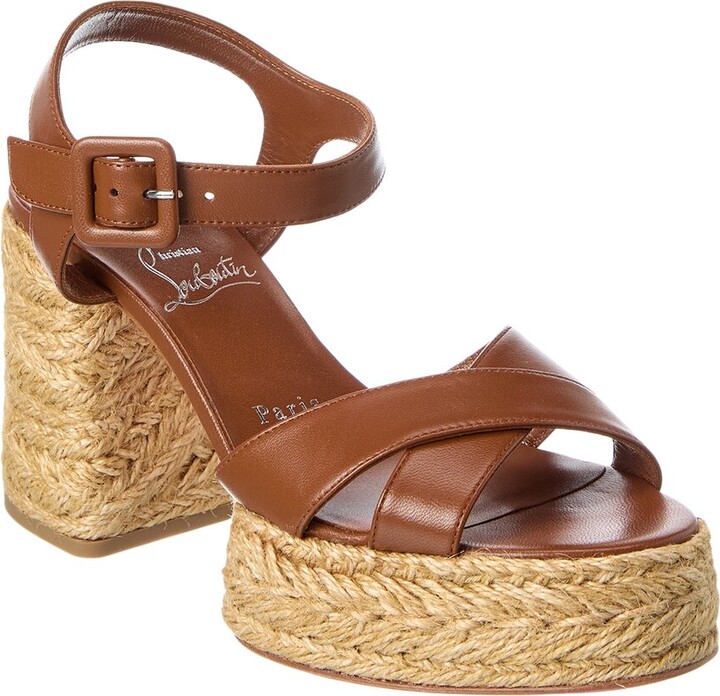 Christian Louboutin Calakala 85 Leather Sandal