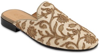 I WAS A SARI Lvr Sustainable Hand-embroidered Mules