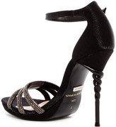 Thumbnail for your product : Bebe Braya Crystal Embellished Heeled Sandal