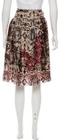 Thumbnail for your product : David Meister A-Line Printed Skirt