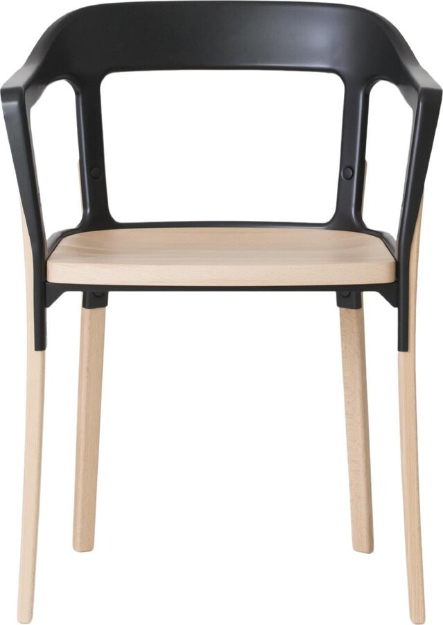 Ronan and Erwan Bouroullec Steelwood Chair In Walnut/black By Ronan & Erwan Boroullec For Magis