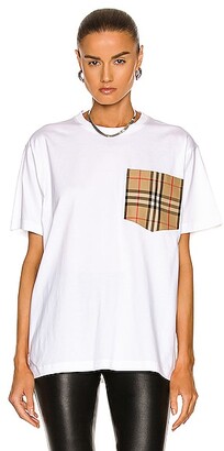 Burberry Carrick Check Pocket Shirt in White