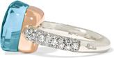 Thumbnail for your product : Pomellato Nudo 18-karat White Gold, Topaz And Diamond Ring - 14