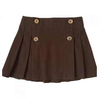 Burberry Brown Cotton Skirt
