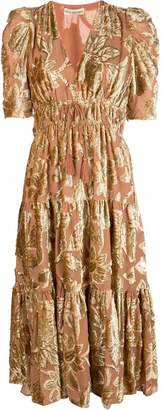 Ulla Johnson floral embroidered midi dress