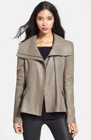 Thumbnail for your product : Dawn Levy 'Shelbi' Oversized Collar Leather Jacket