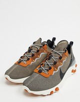 Nike React Element 55 Se Sneakers In Bio Beige Shopstyle